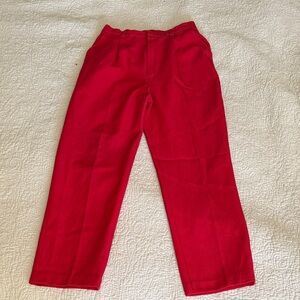 Vibrant Red Pants